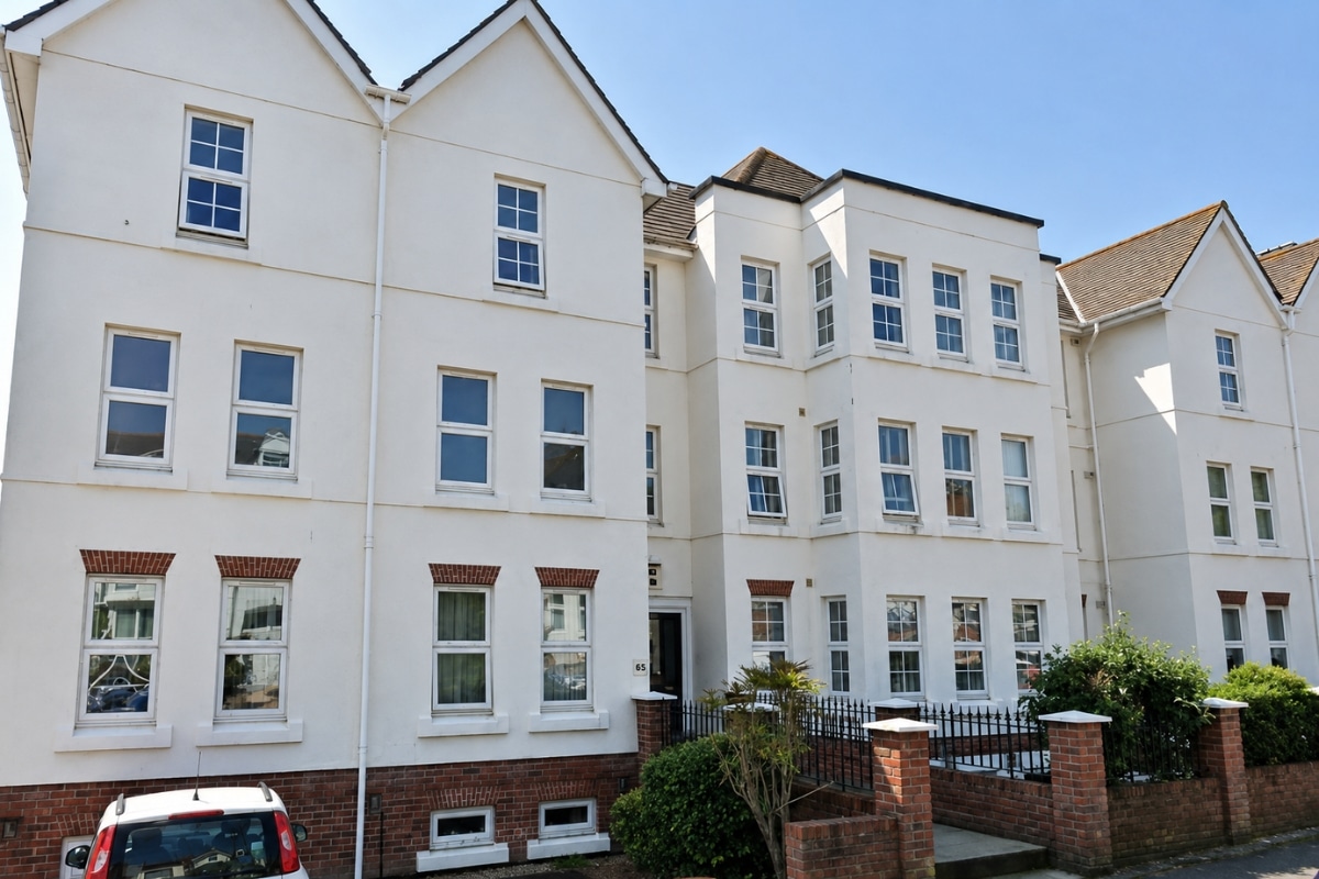 C&D Services cleaning windows at a managed residential block